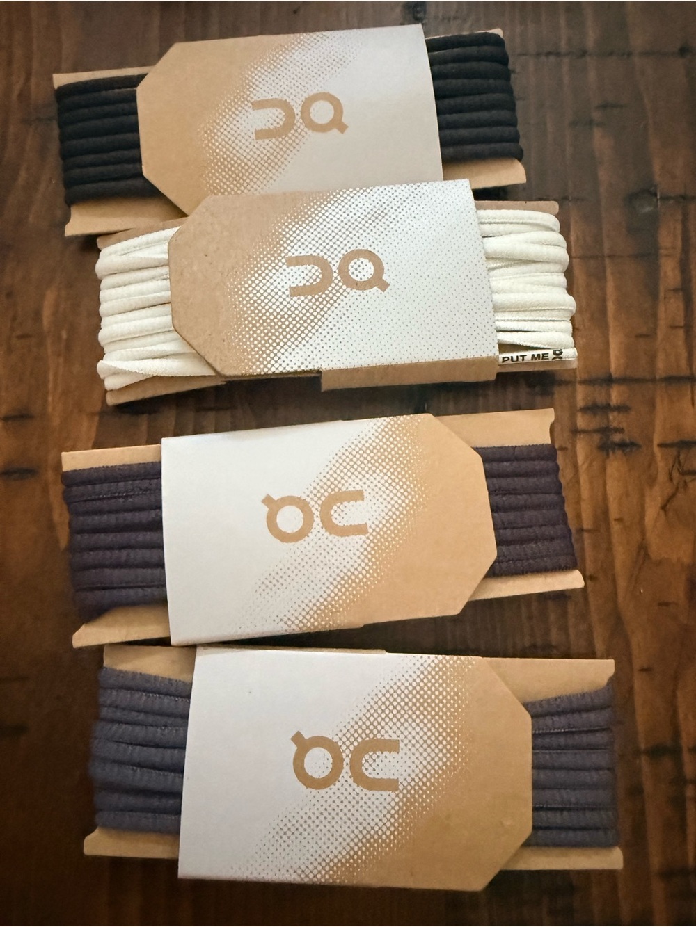 On Cloud Shoe Laces - White & Gray
